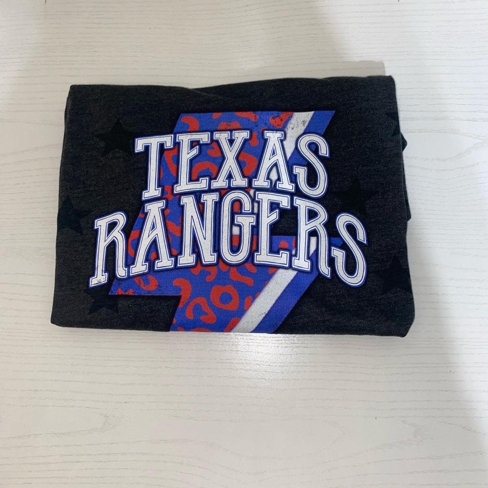 custom vintage texas rangers tee